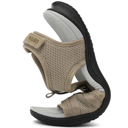 Image of UBFEN Womens Hiking Sandals Comfortable Walking Sandals Summer Sport Breathable Arch Support