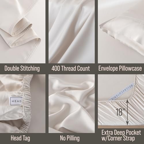 Image of Bella Coterie Luxury Bamboo Viscose Twin Size Sheet Set