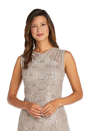 Image of R&M Richards Women's Starlit Siren Sequin Gown