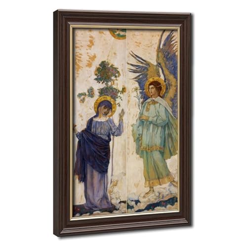 Tableau The Annunciation by Mikhail Nesterov 1911 toile imprimée 20x30 cm