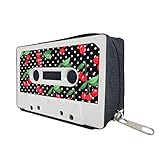 ropa de los 80 mujeres rockeras TAMAÑO: La cartera de cassette tiene un tamaño de 10 x 6,5 x 3,2 cm (3.94" x 2.56" x 1.26") Tiene unas dimensiones ideales para poder guardarlo en tu bolso, mochila, riñonera e incluso llevarlo en los bolsillos de tu outfit del día!