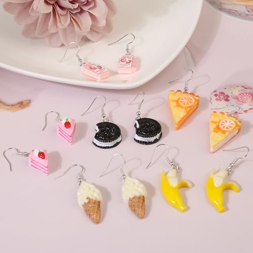 36 Pairs Fun Cute Earrings Set Weird Cool Funky Aesthetic Drop Dangle Earrings for Teen Girls Women Jewelry Gift3