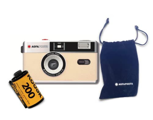 Appareil photo argentique 35 mm AgfaPhoto avec pellicule couleur et pile