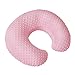 OMYS Nursing Pillow, Breastfeeding Pillows with Removable Cover for Mom with Breathable Filling, Ergonomic Baby Feeding Essentials for Bottle and Breastfeeding​ (Pink)