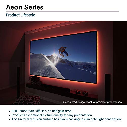 Image of Elite Screens Aeon Series 150 inch Fixed Frame Projector Screen 16:9, 8K /4K UHD, Edge-Free Design, CineWhite UHD-B, Wall Mounted for Standard, Short & Ultra Short Throw Projectors, Home Theater, AR150WH2