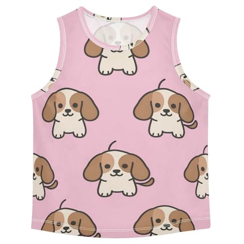 susiyo Cute Dogs Boys Sleeveless Tank Top Girls Athletic T Shirt