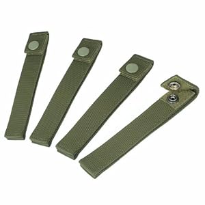 VEPKOIT Molle-Gurt 15,2 cm (4 Stück) Armeegrün