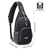 G4Free RFID Sling Bag Crossbody Backpack Chest Shoulder Bag Casual Gym Daypack Men Women Outdoor Cycling Travel Hiking #1