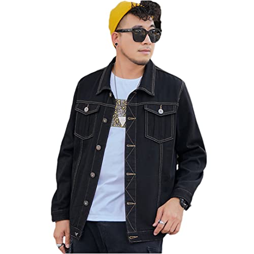 Veste en jean homme noir blouson camionneur classique taille M