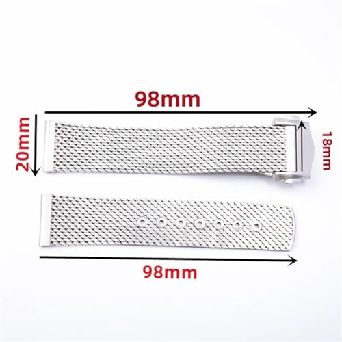 Bracelet Acier 316L 20mm compatible Omega Seamaster 007