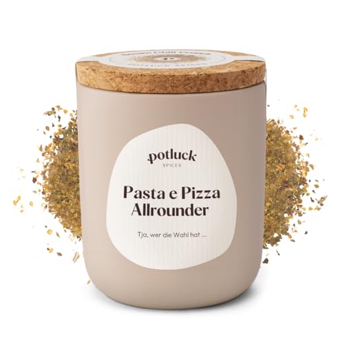 Potluck | Pasta e Pizza Kräuter | Gewürzzubereitung im Keramiktopf | 40g | Vegan, glutenfrei und...