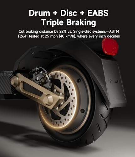 Image of NAVEE GT3 /ST3 Series Electric Scooter, 20 /25 MPH Top Speed, 47 /38 /30 Miles Max Range, 1000W /1350W Motor with Dual Suspension, 10 inch Tires All Terrain, Heavy Duty, Foldable for Adults Teens (UL2272)