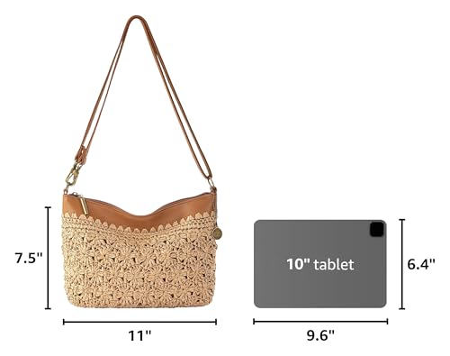 Image of The Sak Lumi Convertible Crossbody Purse - Women's Handbag for Everyday & Travel, 3-in-1 Small Crossbody in Crochet & Leather