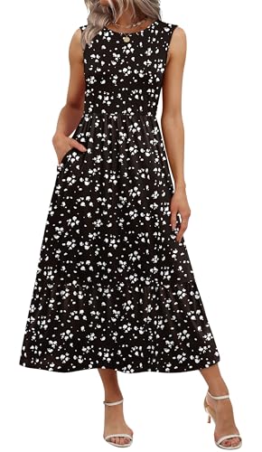 WIHOLL Plus Size Dresses for Curvy Women Beach Fashion 2026 Flowy Casual Long Tiered Maxi Midi Dress Holiday Party Dresses Vacation Clothes Resort Wear Sundresses for Women 2026 Maternity Clothes XL