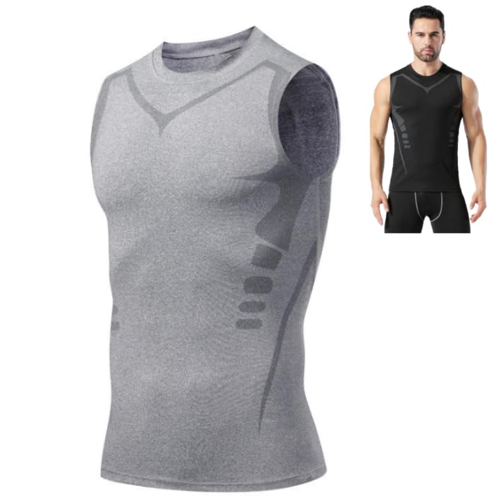 Tshirt Ventre Plat Homme en Soie Glacée Débardeur Respirant
