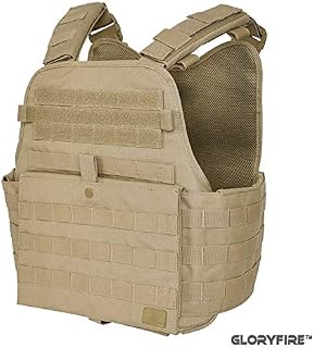 GFIRE Tactical Vest Modular Vest Breathable Combat Training Vest Adjustable Lightweight (Tan1)