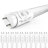 Sunco 10 Pack T8 LED Bulbs 4 Foot, LED Fluorescent Tube Replacement, 4ft LED Tube Light, Ballast Bypass, 18W, 2200 LM, Selectable CCT 3000K/3500K/4000K/5000K/6000K, Single Ended Power, Clear Lens UL