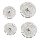 BEBEMOKO 4 Rollen Baumwoll Wurstnetz Rolle Elastisches Fleischnetz für Kochen und Räuchern...