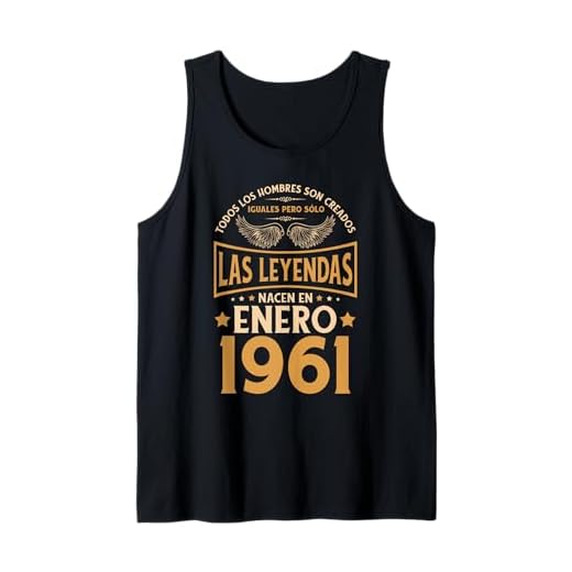 Cumpleaños Hombre Regalos Las Leyendas Enero 1961 Camiseta sin Mangas