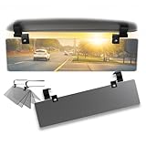 Glare Guard Polarized Car Visor Extender, Anti-Glare UV400 Sun Visor Extender Protects from Sun Glare & UV Rays, Improve Safety, Universal 14