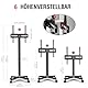 AOKCOS TV Ständer Rollbar für 32-65 Zoll Fernseher, Neigbar & Höhenverstellbar Fernsehständer mit Rollen, Schraubenloses Design TV Standfuss Standfuß Bodenständer Universal Max VESA 400x400mm 40kg