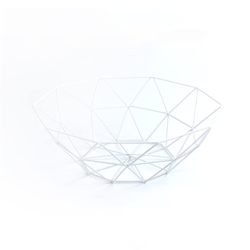 LIRUXUN 1pc Kitchen Basket Container Bowl Metal Wire Drain Rack Fruit Vegetable Storage Holder Snack Tra (Color : C, Size : 27 * 14 * 8cm)