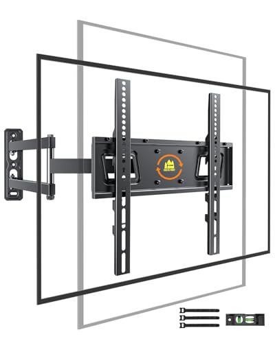 Landscape to Portrait Rotating TV Wall Mount for Vertical Mounting of Displays Menu Wall Board Mount for 26-65 TVs Holds 88 lbs Full Motion Corner TV Mount Height Adjusted VESA 400x400 FORGINGMOUNT