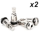Ancho de llave: 11 mm SurePromise One Stop Solution for Sourcing 8 válvulas de metal universales ocultas plateadas para llantas de aluminio, 11,3 mm, válvula de metal ligera