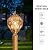 Globe Outdoor Lamp Post Lights for Driveway Yard Patio Garden, Aluminum Waterproof Exterior Pier Mount Lamp, Round Pole Lantern Outside Lawn Post Lighting Fixtures for 3" Pole Fence Deck, 2 Pack