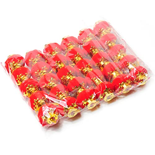 Joyibay Petite Lanterne Rouge Chinoise: 30pcs Mini Lanterne De FêTe du Printemps Traditionnelle 2022 Décorations De Lanterne De Nouvel an pour Arbre De Jardin IntéRieur Extérieur Cover