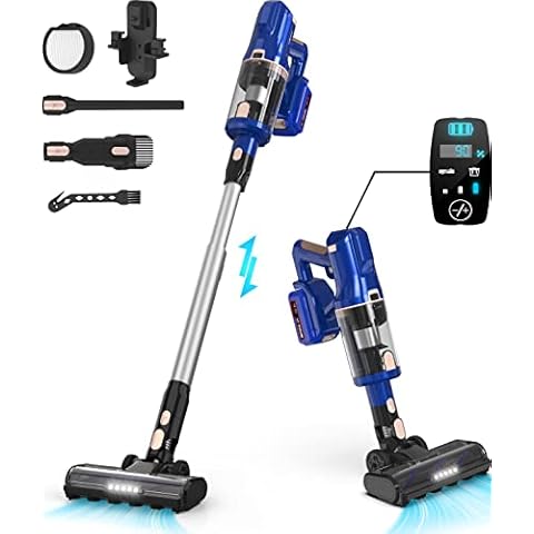 YISORA Akku Staubsauger 25000Pa mit Touchscreen Cover