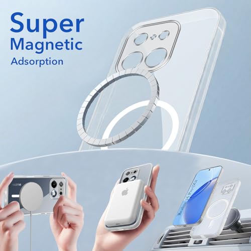 Image of Jkobi Lifetime Anti-Yellow MagSafe Compatible Clear Back Cover Case for Realme 16 Pro (Sleek Hard Crystal | Shockproof and Camera Protection)