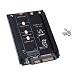 Produktbild H HILABEE M.2 NGFF SATA SSD Adapter Konverter 22 Pin Für PC Laptop Desktop Computer, Unterstützung Typ C USB SATA 3.0 Adapter