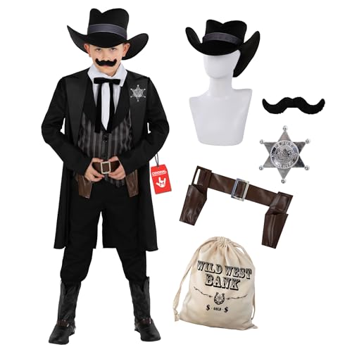 Disfraz cowboy para niños Morph talla Large miniatura 1