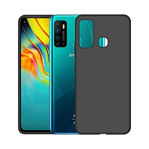 Image of Case Creation Luxurious OG Series for Infinix Hot 9 Case Cover,Anti-Dirty Slim Case Frosted Matte Cute Candy TPU Raised Bezel (Splash of Color) Back Cover for Infinix Hot 9 -Black