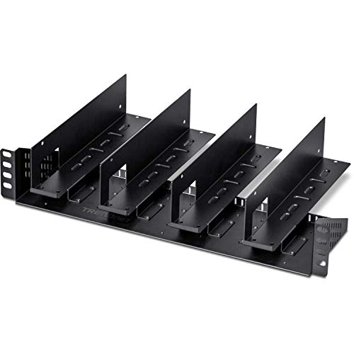 Image of TRENDnet 19 inch Rackmount Industrial Power Supply Vertical Chassis, TI-R4U, 4U Wall Mount Bracket, 2U Rack Mount Design, Designed for TI-RSP100048 Power Supplies (Sold Separately), Steel Construction