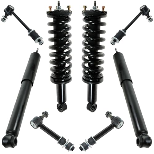 Image of TRQ Front and Rear Suspension Kit Complete Strut & Coil Spring Assembly Shock Absorber Sway Bar Stabilizer Link Compatible with 1996-2002 Toyota 4Runner 4WD