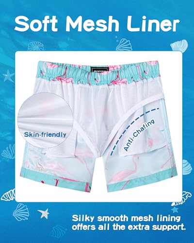Image of SURF CUZ Boys Swim Trunks Toddler Swim Shorts UPF 50+ Bathing Suit for Boy Swimsuit Quick Dry Mesh Beach Boardshorts Swimwear