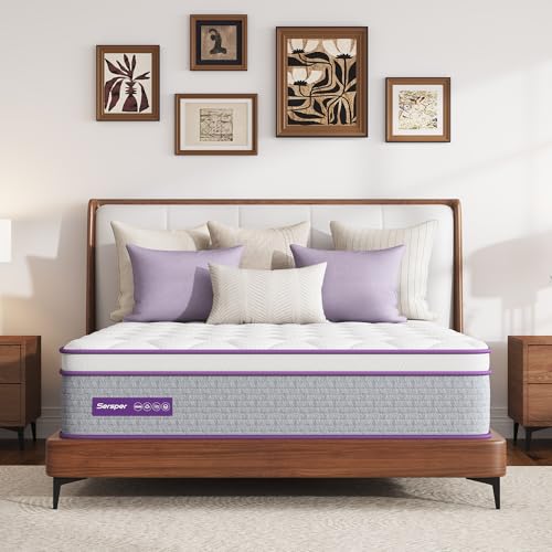 Sersper Queen 14" Hybrid Mattress with Memory Foam & Coils