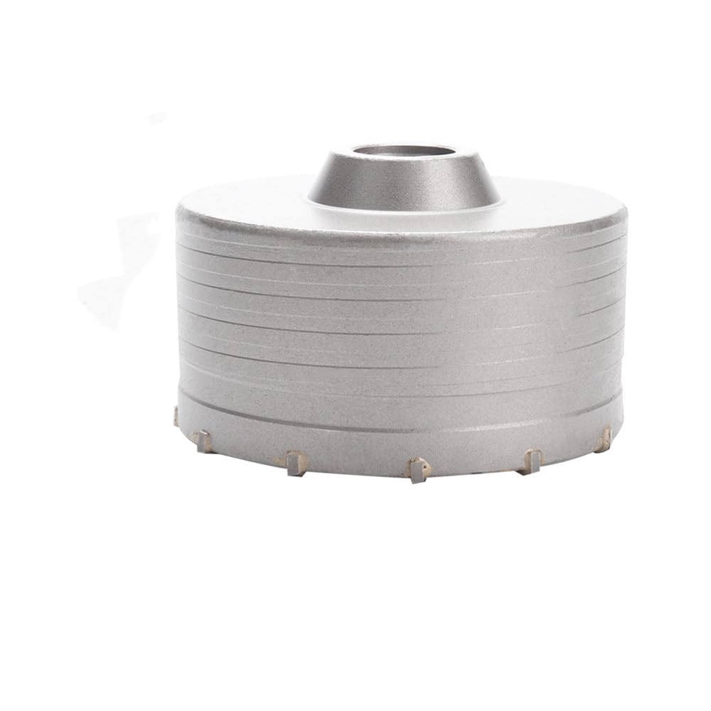 1 pieza de corona de perforación de 30-150 mm para sierra perforadora de pared de hormigón, juego de brocas con eje redondo, herramienta cortadora de piedra de cemento, 125 mm