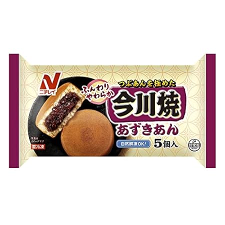 ニチレイ 今川焼 （あずきあん) 5個入（400g）×6袋（30個セット）2,060円（68.7円/個）（1,946円、64.9円/個）送料無料！