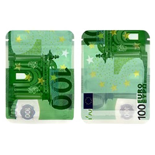 100Pcs Mylar Bags 3.5g, Resealable Cookies Bags Cali Packs 3.5g Food Grade Cali Bag for Snacks, Jewelry, Coffee, Tea, Small Ziplock Storage Bag (10x12cm)