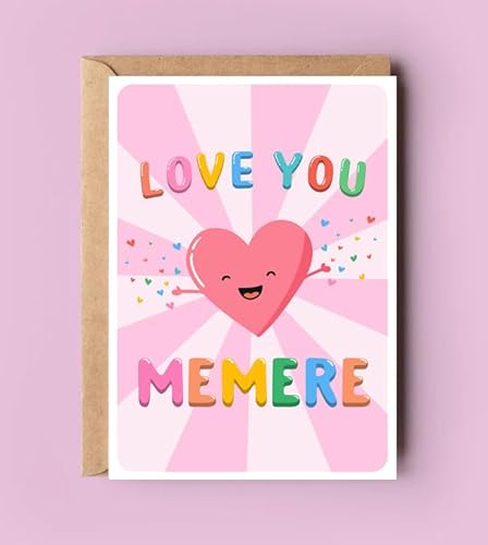 PTDShops Love You Memere�J�[�h - ���킢���a�����J�[�h - ��̓��M�t�g - �L�O���p�O���[�e�B���O�J�[�h - ���肪�Ƃ�- I Love You Memere�J�[�h - �V����Memere�J�[�h