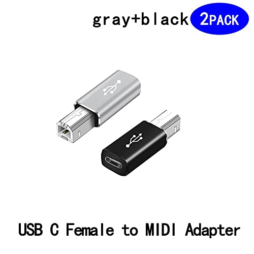 SHANFEILU USB C Female to Printer Male USB B Convert Adapter Type C to MIDI Connector for Printer MIDI Electric Piano &Type-C Device/Laptop 2pcs - Image 2