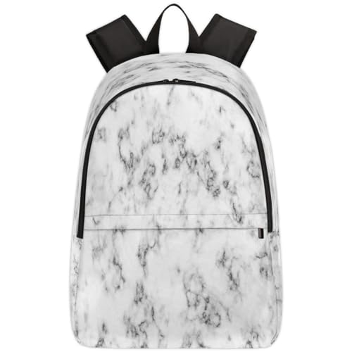 Sac à dos marbré noir et blanc 17,4 L TropicalLife pour ordinateur portable et loisirs