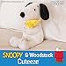 KIDS PREFERRED Peanuts Snoopy Holding Woodstock Plush, Embroidered Details & Crinkle Feet, Soft Stuffed Animal for Toddler Boys & Girls 12 Inch Size