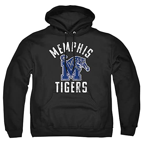 University of Memphis Official Memphis Tigers Logo Unisex Adult, Black, XL