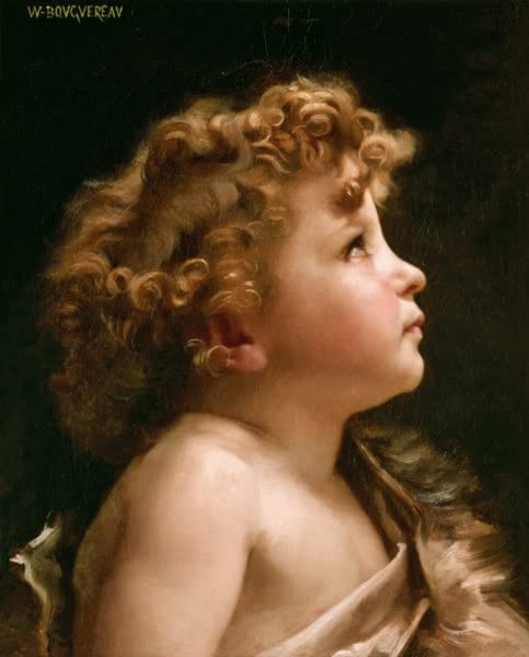 Toile Saint Jean Baptiste Bouguereau affiche portrait