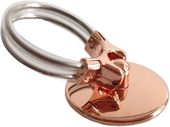 Cell Phone Ring Holder Cell Phone Stand for All Smartphone, Metal Finger Ring Grip with Finger Kickstand Car Vent Phone Mount Gift for Dad Boyfriend Rose Gold