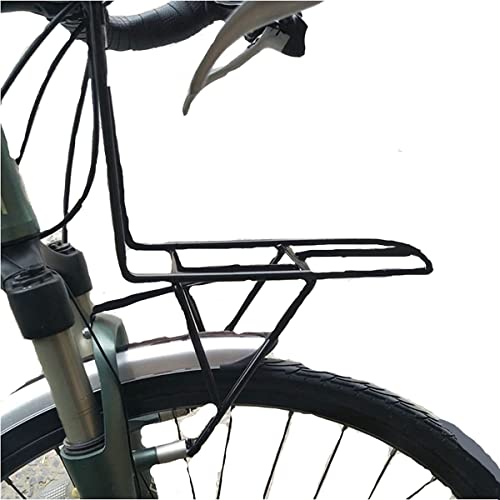 YUNNUO Frontgepäckträger,Fahrrad Gepäckträger vorne,Mit Lenkerhalter|Inkl. Universal- Befestigungssatz